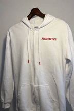 ALFATHLETICS ZIP HOODIE – DISCIPLINE OVER NOISE (SİYAH-BEYAZ)