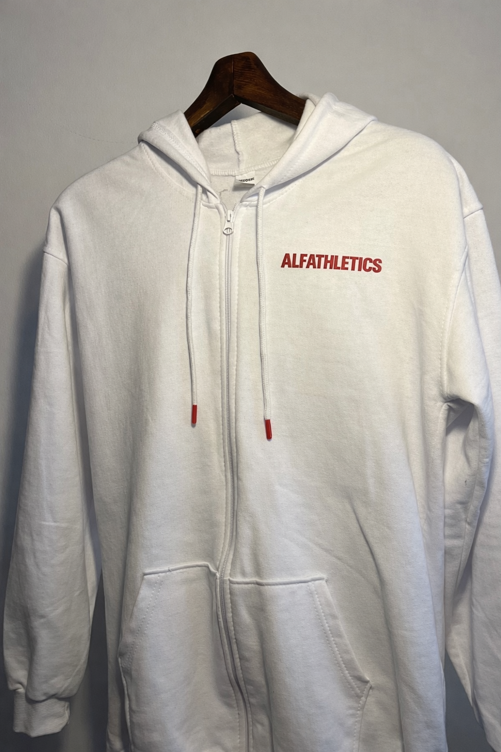 ALFATHLETICS ZIP HOODIE – DISCIPLINE OVER NOISE (SİYAH-BEYAZ)