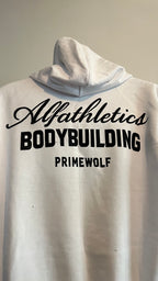 PRIMEWOLF ALFA BODYBUILDING OVERSİZE HOODIE (SİYAH-BEYAZ)