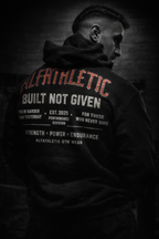 ALFATHLETICS Oversize Hoodie – Built Not Given
(Wolfpack Limited Edition)