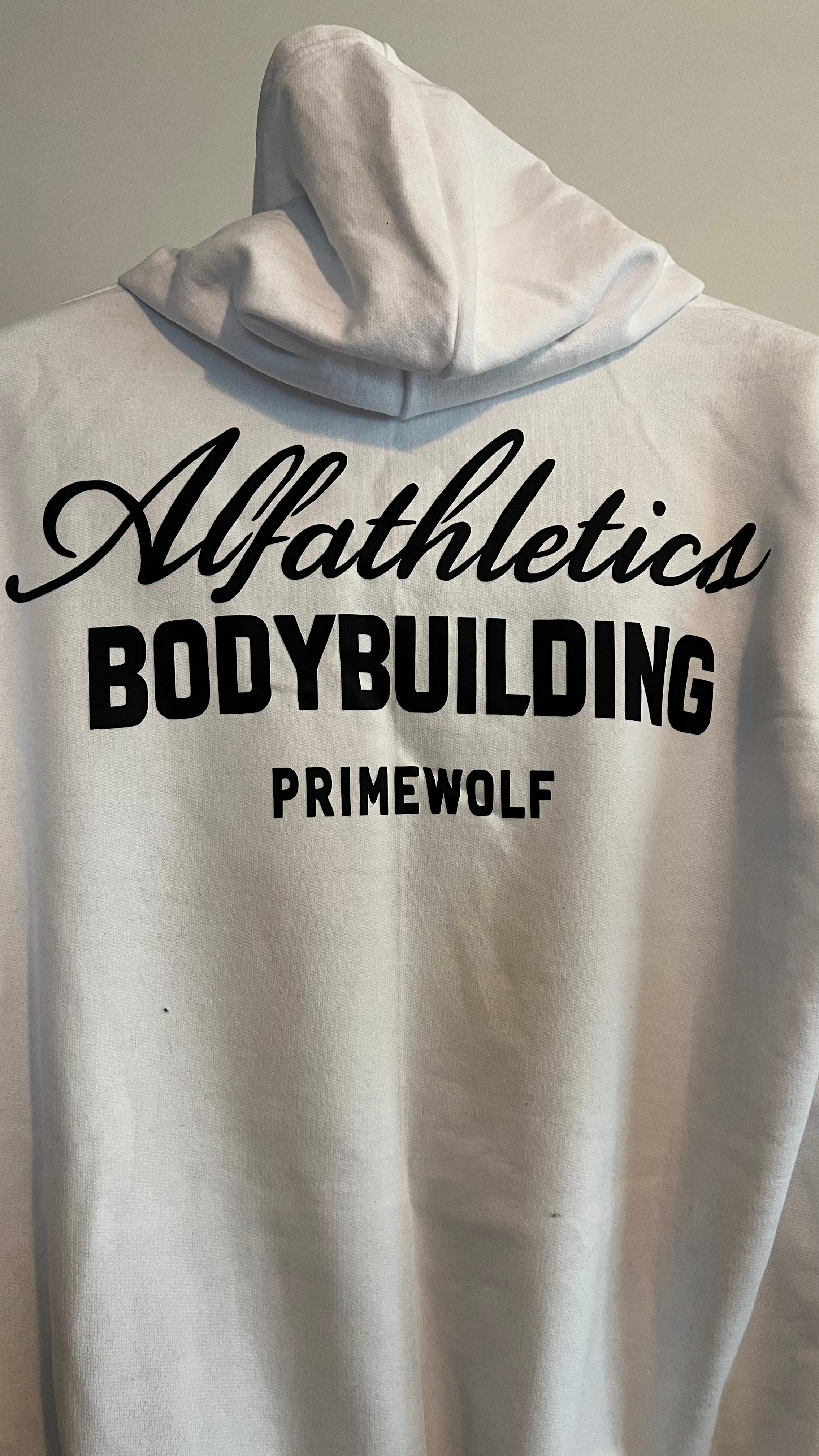 PRIMEWOLF ALFA BODYBUILDING OVERSİZE HOODIE (SİYAH-BEYAZ)