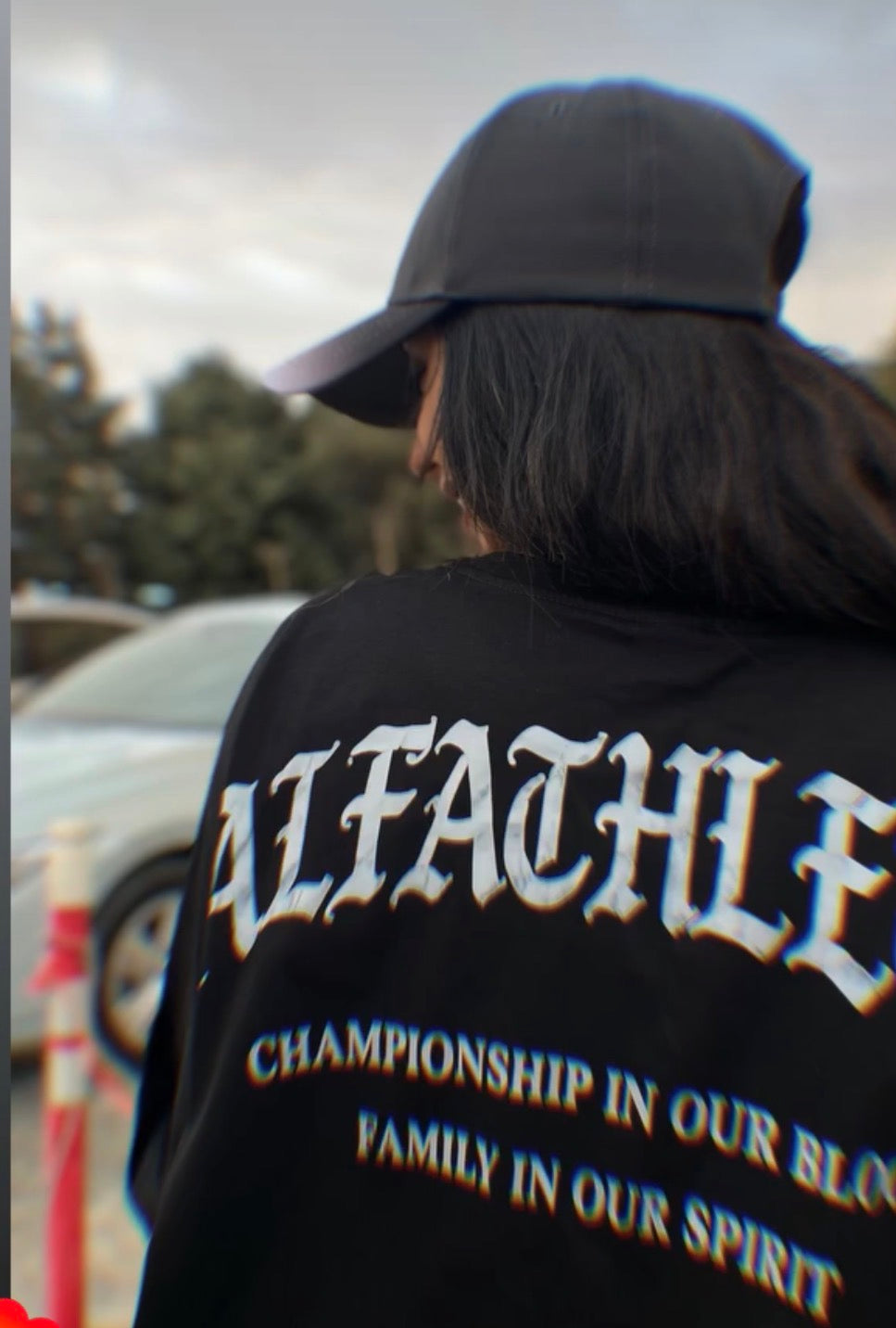 ALFATHLETIC Fit Oversize Siyah Tişört – Championship Edition