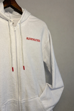 ALFATHLETICS ZIP HOODIE – DISCIPLINE OVER NOISE (SİYAH-BEYAZ)