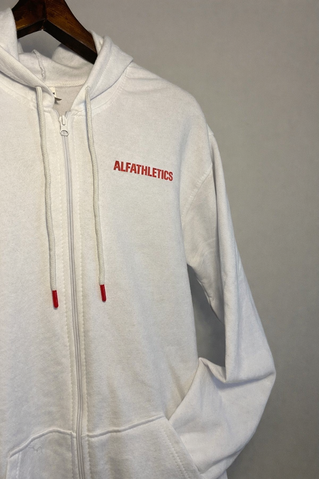 ALFATHLETICS ZIP HOODIE – DISCIPLINE OVER NOISE (SİYAH-BEYAZ)