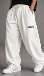 ALFATHLETICS Premium Baggy Eşofman Altı | Siyah, Kahve & Beyaz